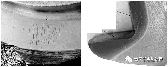 磨削裂纹表现